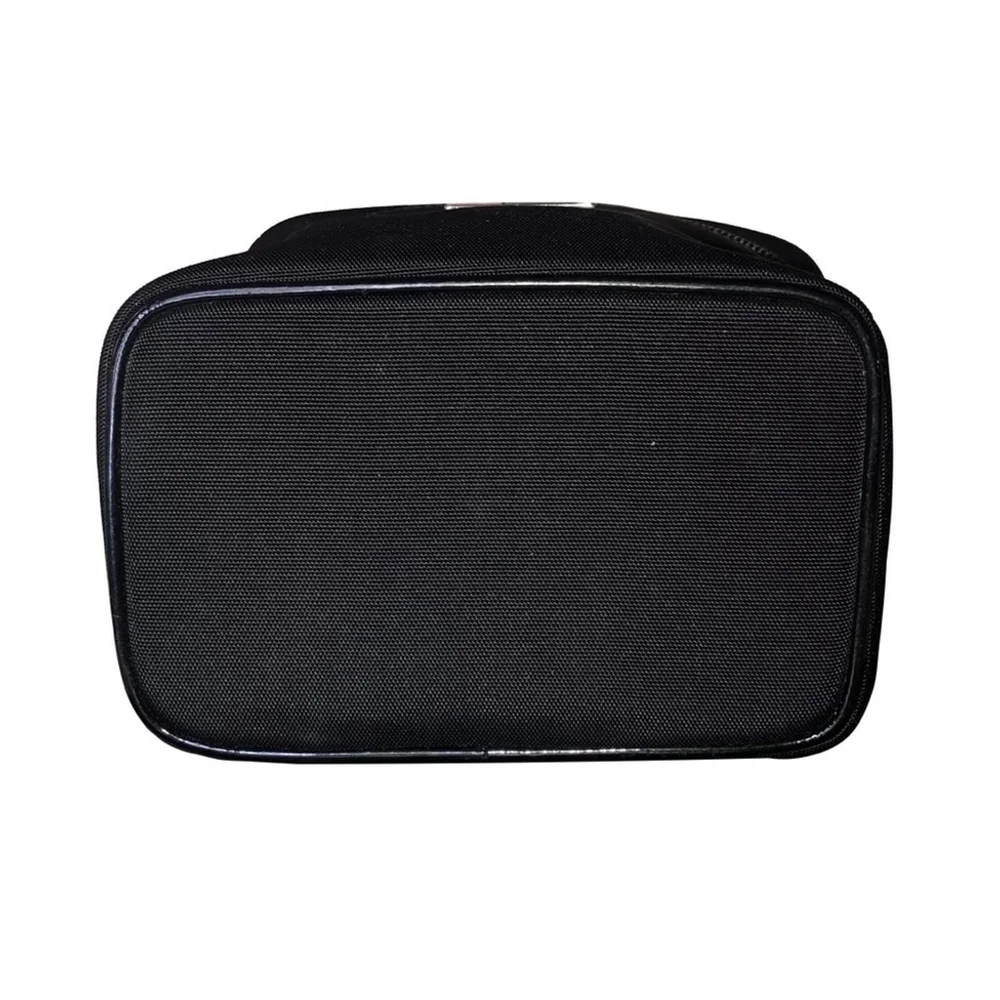 Men GUCCI Black Nylon Toiletry Case Shaving Bag with Leather Top Handle NWOT - Picture 12 of 17